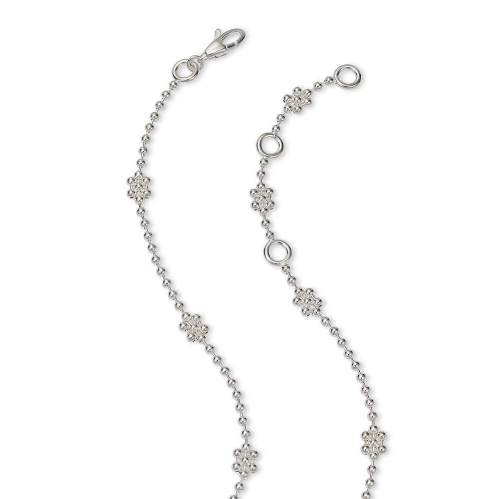 Gucci Sterling Silver Interlocking G Cluster Chain Necklace - Picture 5 of 7